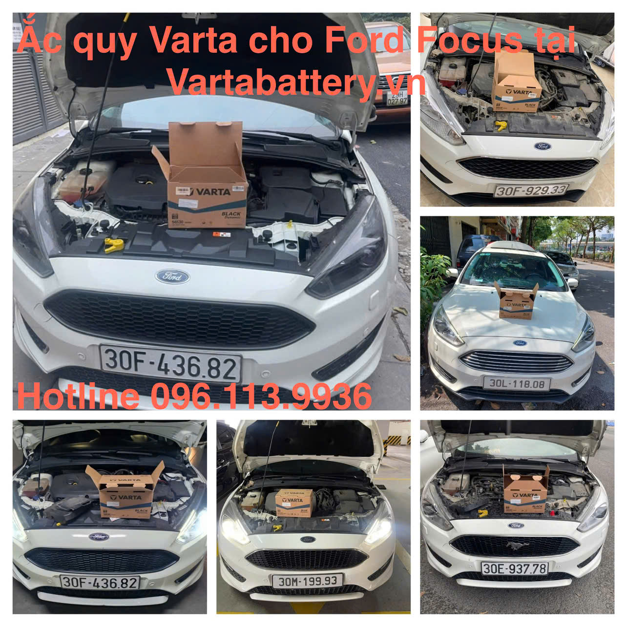 Thay ắc quy Varta cho Ford Focus tại Vartabattery.vn